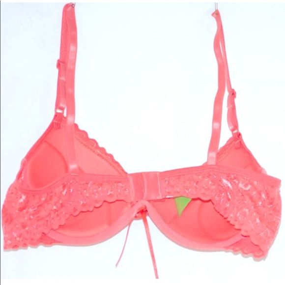 NWT Brazilian 🔥🔥 Style Handmade Underwired Padded Bra Peach Size Medium (42) - Picture 3 of 8